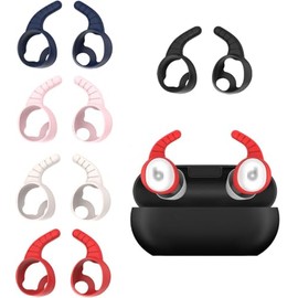 ALXCD Earhooks Compatible with Beats Solo Buds, 5 Pairs Sport Ear Hooks EarFin Anti-Slip Anti Lost Soft Silicone Earbuds Hooks, Compatible with Beats Solo Buds 5 Colors