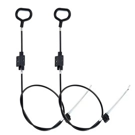 2Pcs Sofa Recliner Pull Cables Replacement，Recliner Sofa Chair Couch Release Lever Pull Handle，Fits Ashley and Most Recliner Sofa Brand，Exposed Cable Length 4.9", Total Length is 31"。 (D ring)