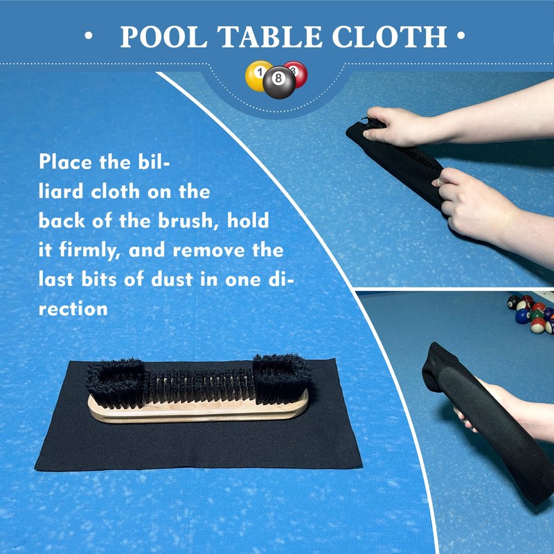 LAKINGO Pool Table Brush Set for Felt, Billiard Table Cleaning