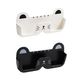 LAKYMIE Pack of 2 Glasses Holder Sunglasses Storage Wall Sunglasses Organiser Glasses Case Glasses Box in Cat Style, multicoloured