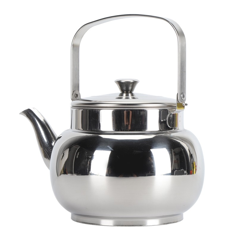 Stainless Steel Teapot with Removable Filter Metal Tea Kettle Coffee