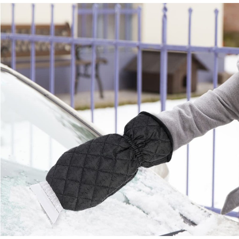 Plastic Car Ice Scraper With Glove Mitten Snow Removal Scraper