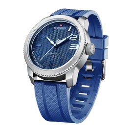 NAVIFORCE Men's Student Youth Vitality Sports Waterproof Watch, Silicone Strap Watch