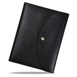 Book cover A5 made of vegan leather (PU), book bag with notebook - for DIN A5 calendar/book/travel diary, book cover A5 refillable - with pen loop and space for stickers/sheets etc.