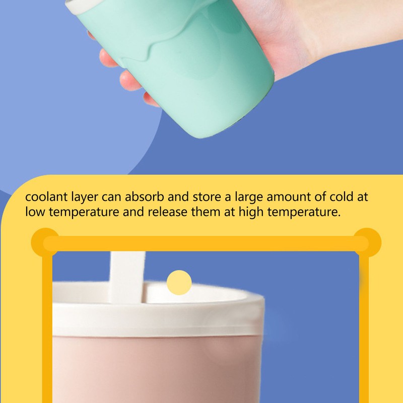 Slushie Cup 200ml Easy Operation Durable PP Aluminium Light Portable
