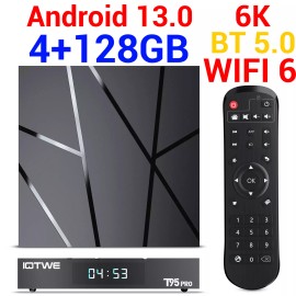 IOTWE Smart Android 13 TV Box 4 GB 128 GB 6K 8K HD 5G WiFi Bluetooth Stream Player NEW - 4 GB+128 GB-Android13 6K