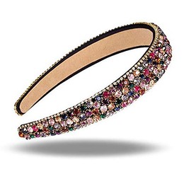 Xrten Fashional Bright Crystal Hair-Band Accessories, Rhinestones Hair Hoop Hairband for Girls and Women