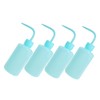 SAFIGLE 4Pcs Squeeze Rinse Bottles for Eyelash Extensions Salad and
