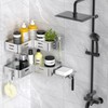 Daoun Corner Shower Caddy, Shower Shelf No Drilling, Bathroom Storage