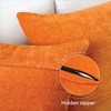 Encasa XO Chenille Cushion Covers Set of 2 | Orange