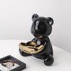 VISIBLE Ceramic Bear Figurines Statue Key Holder Bowl Tray, Bear