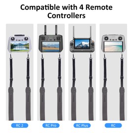 YETAMKR Lanyard for DJI RC & RC 2 & RC Pro Controller, DJI Mini 4 Pro Lanyard RC Neck Strap, Soft Leather Lanyard Compatible with DJI Flip/Mini 3 / Mavic 3 / Air 3S / Remote Controller Accessories