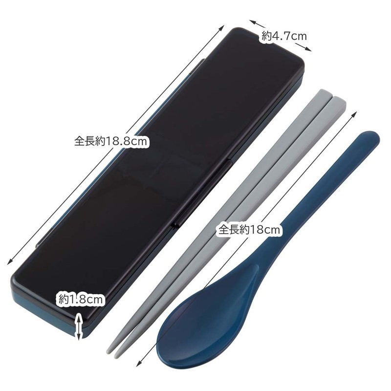 Skater CCS45SAAG-A Combination Set, Antibacterial Chopsticks and Spoon Set, Chopsticks