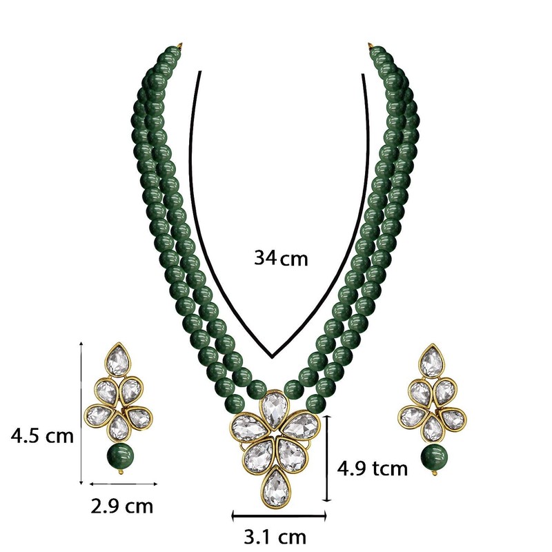 I Jewels (ML311) - Juego de collar con tachuelas de
