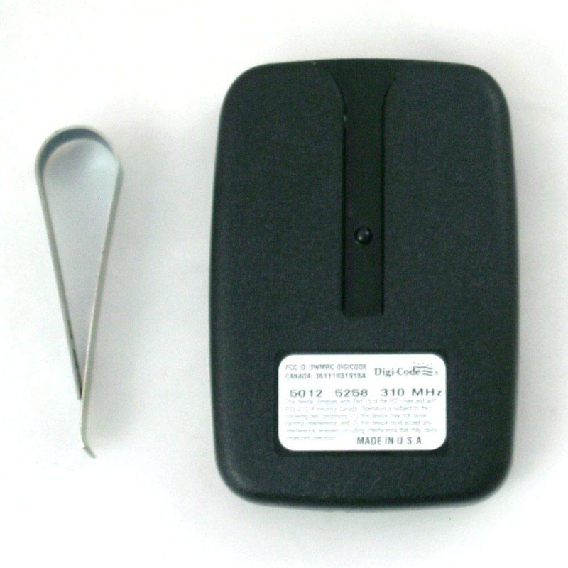 Digi-Code 5012 1-Button Visor Gate Garage Door Remote Control DigiCode