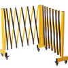 COZONY 23FT Expandable Barricade Gate Metal with Wheels, Folding Portable