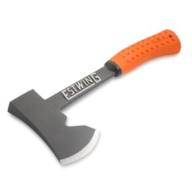 ESTWING Camper's Axe - 14" Hatchet with Forged Steel Construction & Shock Reduction Grip - EO-25A
