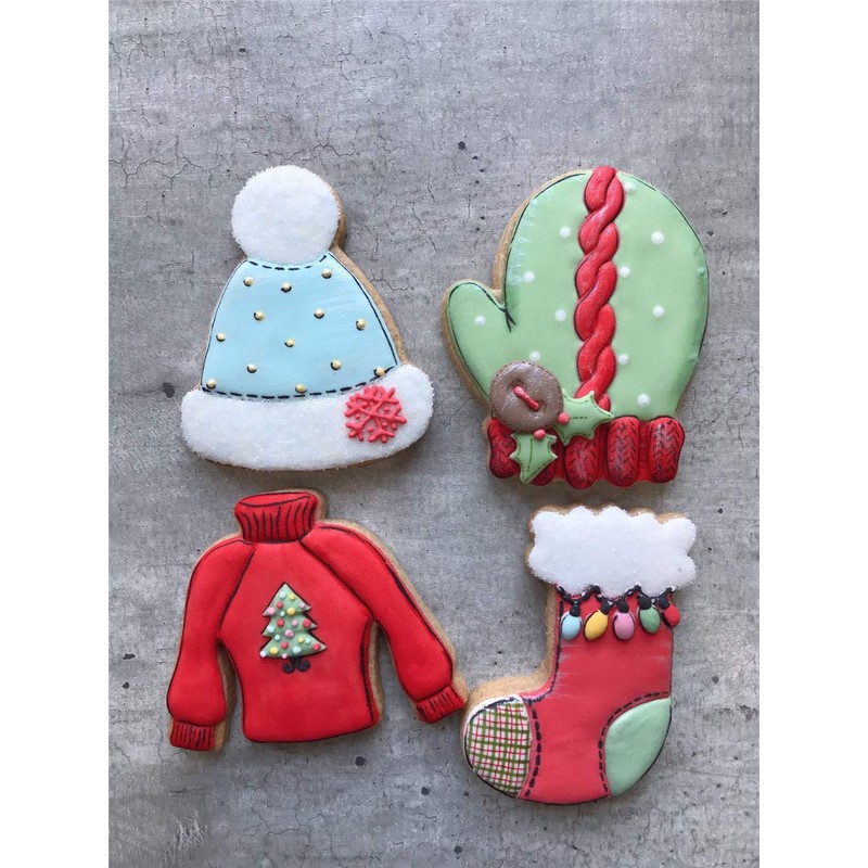 LILIAO Christmas Winter Stocking Cookie Cutter - 2.7 x 3.7