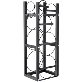 EliteEdge Tank Rack for Refrigerant Cylinders | Holds 2 x 30 Lbs and others| Ideal for Freon, Oxygen, and Nitrogen Storage | 12"x11"x35"
