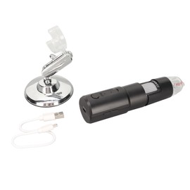 Handheld USB Microscopes 50X‑1000X Mini WiFi USB Black Wireless Digital Microscope with 8 LED Lights for PC Tablet Smart Phone