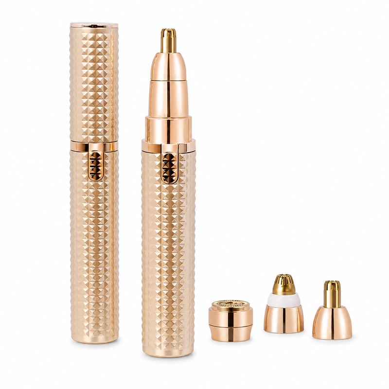 Rechargeable Facial Hair Trimmer for Women & Men – 4-in-1