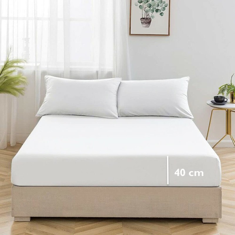 ZSYY Breathable, Anti Wrinkle, Durable | 40cm Deep Pocket Fitted