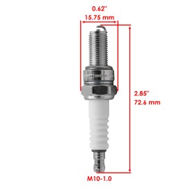 Caltric Spark Plug for Kawasaki Prairie 650 700 4x4 2002-2006 / Eliminator 125 2001-2009
