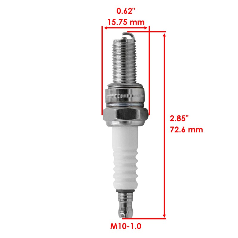 Caltric Spark Plug for Kawasaki Prairie 650 700 4x4 2002-2006