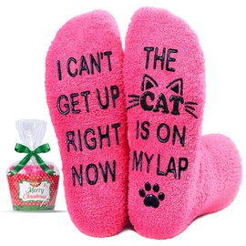 MDCGFOD Women's Funny Cat Socks Novelty Socks for Cat Lovers Cat Mom Dad