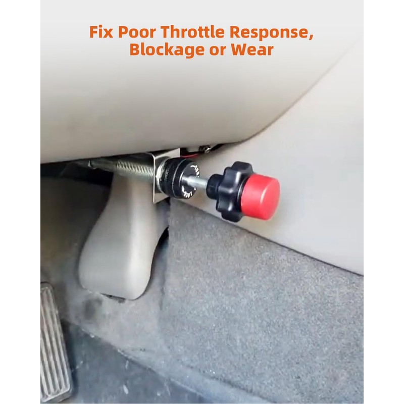 VCGTX10 10FT Heavy Duty Vernier Locking Throttle Cable, Adjustable Locking