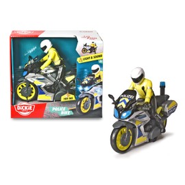 SOS Police Motorcycle 17cm