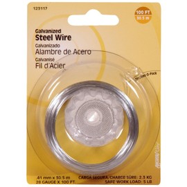 The Hillman Group 123117 28 Gauge Galvanized Display Package, 100-Feet, 1-Pack