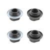 LT Easiyl Pack of 4 Bicycle Axle Nuts for Front/Rear