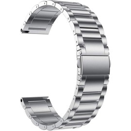 Compatible for Tinwoo Smartwatch Bands, Giaogor Stainless Steel Metal Replacement Strap Bracelet Compatible for Tinwoo T20 T20W Smartwatch (Silver)