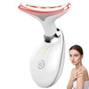 SavFinto Neck & Face Massager, 7-Color LED Multifunctional Facial Massager,