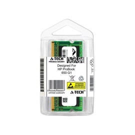 A-Tech 8GB Module for HP ProBook 650 G1 Laptop & Notebook Compatible DDR3/DDR3L PC3-12800 1600Mhz Memory Ram (ATMS322427B12351X1)