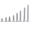 200Pcs M3 Flat Head Phillips Self Tapping Screw Combination Set,