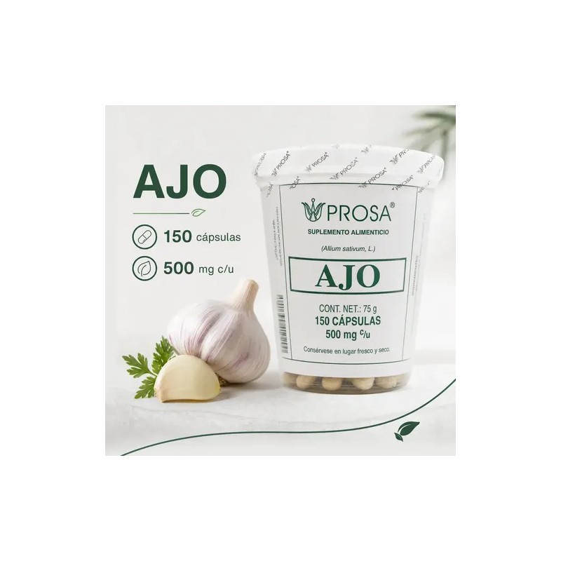 Ajo 150 Cap-prosa Sabor Sin Sabor
