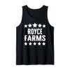 Royce Farms Family Reunion Squad First Last Name Tank Top