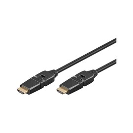 Wentronic 31888-GB 1.5m A-Plug to HDMI+ A-Plug Rotatable High Speed HDMI+ Cable with Ethernet