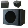 Single 12" Vented Armor Coated Subwoofer Box with Painted Kerf