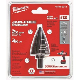 Milwaukee 48-89-9212 Step Bit #12 7/8" - 1-3/8"