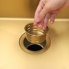 YAQUN Deep Extended Garbage Disposal Flange with Basket Strainer，Fit for