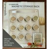 Kamenstein 12 Canister Magnetic Storage Rack Wall Mountable