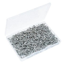 TFUTLT 600 Pcs 3/4" Galvanized Hog Rings Professional Upholstery Hog Rings Installation Assortment Kit for Auto Upholstery and Fencing,Bagging,DIYCraft,Furniture,Pet Cages,Ropes