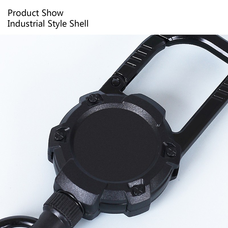 Magnetic Retractable Keychain Stainless Steel Wire Easy Pull Buckle Carabiner