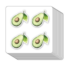 Avocado Stickers 1in for Scrapbooking, Arts, Craft, Kids DIY, Calendars Journals 80-Pack
