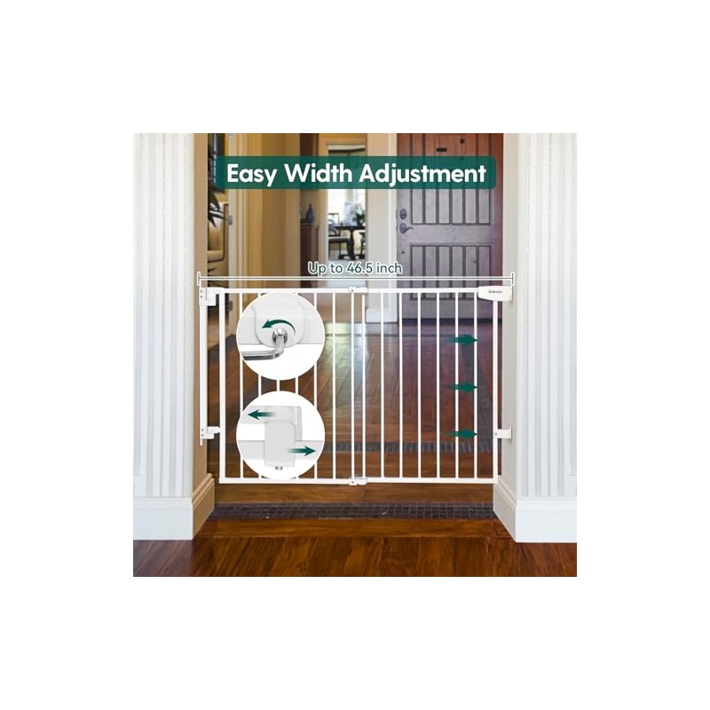 Hole Mounting Kit for Babelio 29.7-46.5" Auto Close Baby/Dog Gate