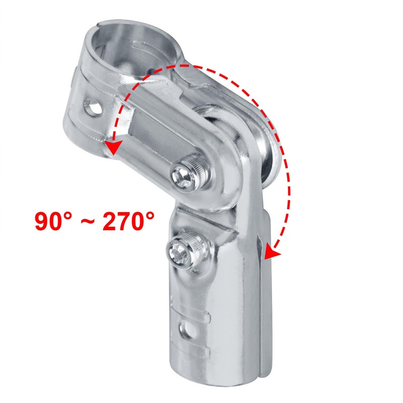 eoere 10 Sets Pivot Tee Pipe Fittings Connector T Adjustable