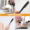 FRCOLOR 3-Row Boar Bristle Hair Brush Set of 2 Wooden